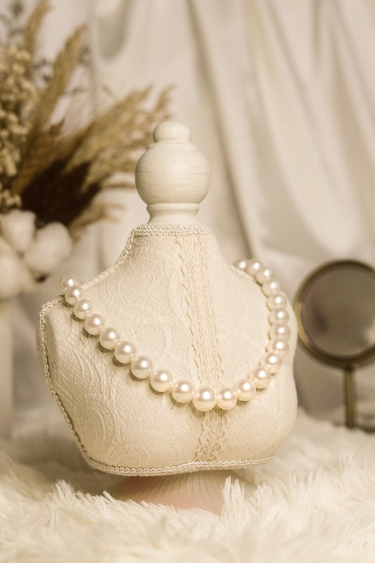 Graduated All Pearl Necklace