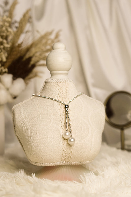 Snake Chain Pearl Necklace